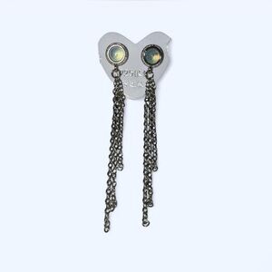 Moonstone S925 Earrings w/ Chain Tassels | NWT | Never Worn | S925 Posts